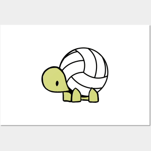 Turtle Volleyball Reptile Lover Gift Posters and Art